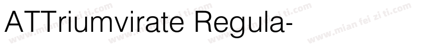 ATTriumvirate Regula字体转换